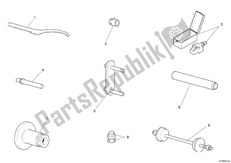 All parts for the Workshop Service Tools, Frame of the Ducati Monster S4R USA 1000 2008